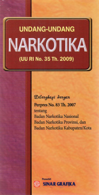 Image of UNDANG-UNDANG NARKOTIKA